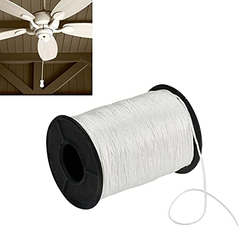 BUENTYA 150 Yards/Roll White Braided Lift Shade Cord, 1 mm Blind Shade Cord Roman Blind Cord Blind Thin Cord Used to Repair Roman Blinds for Aluminum Blind Shade, Gardening Plant and Crafts
