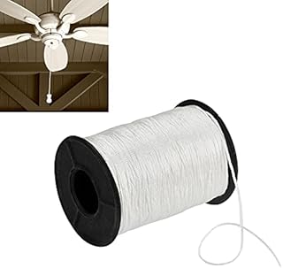 BUENTYA 150 Yards/Roll White Braided Lift Shade Cord, 1 mm Blind Shade Cord Roman Blind Cord Blind Thin Cord Used to Repair Roman Blinds for Aluminum Blind Shade, Gardening Plant and Crafts