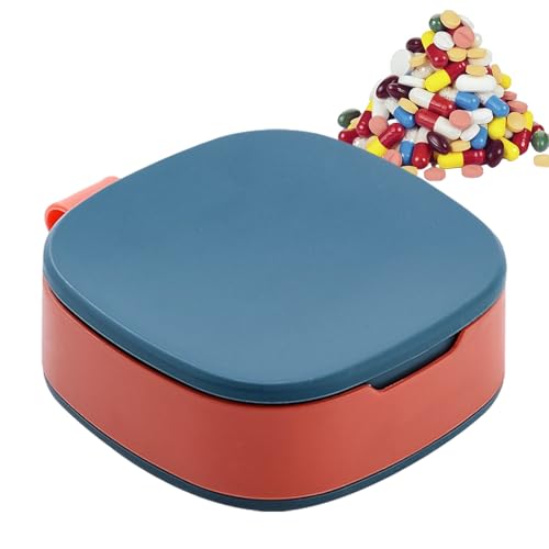 Organized Pill Case: Our pill case is compartmentalized to help you organize your medication by medicine type or time. Avoid confusion and quickly find the pills you need with ease. Questo design efficiente e compatto è perfetto per l'uso all'aperto e per evitare che si manchi di nuovo.