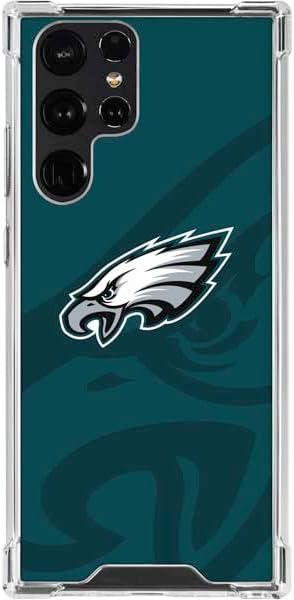 Skinit Clear Phone Case Compatible with Galaxy S23 Ultra - Officially Licensed NFL Philadelphia Eagles Design