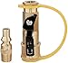 DOZYANT 1/4" RV Propane Quick Connect Adapter for Propane Hose, Propane or Natural Gas 1/4" Quick Connect or Disconnect Kit - Shutoff Valve & Full Flow Plug - 100% Solid Brass