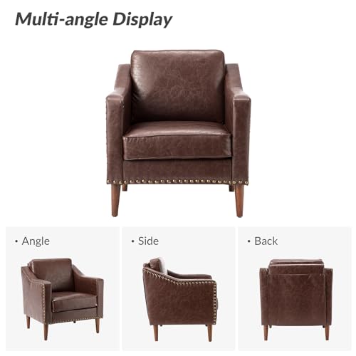 Sillón Plegable Marrón con Acabado Retro miniatura 3