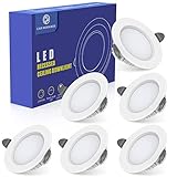 ESTILIZADO Y SOPHISTIFICADO -- CAR WORK BOX Foco LED techo blanco, pequeño y ahorrador de espacio, perfecto para salas de estar, pasillos, comedores, oficinas, creando un ambiente elegante para su espacio de arte