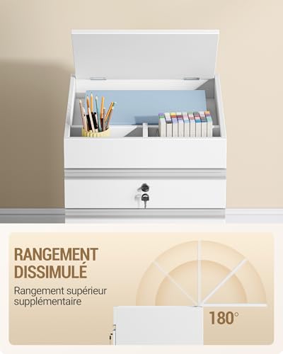 Rangement A4 Lettre pour Bureaux avec Caisson Verrouillable