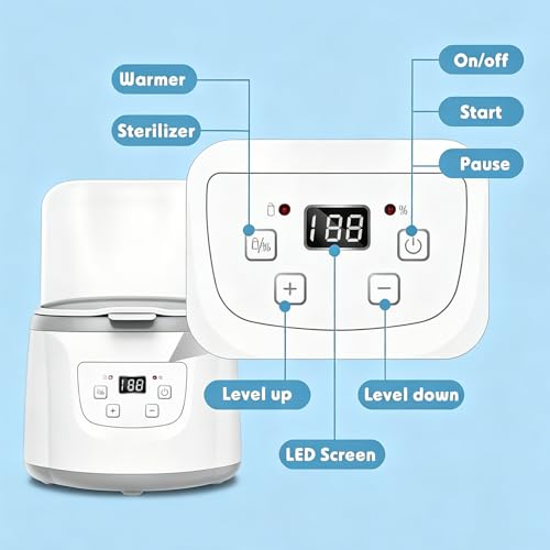 Calentador termostático digital de laboratorio para baño de agua, controlador de temperatura de acero inoxidable de 20 a 100 °C, pantalla LCD para un calentamiento preciso en experimentos científicos