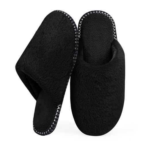 ZOORON Slippers for Women Fuzzy Slippers Warm Cozy Soft Memory Foam House Shoes with Anti-Skid Sole for Indoor and Outdoor