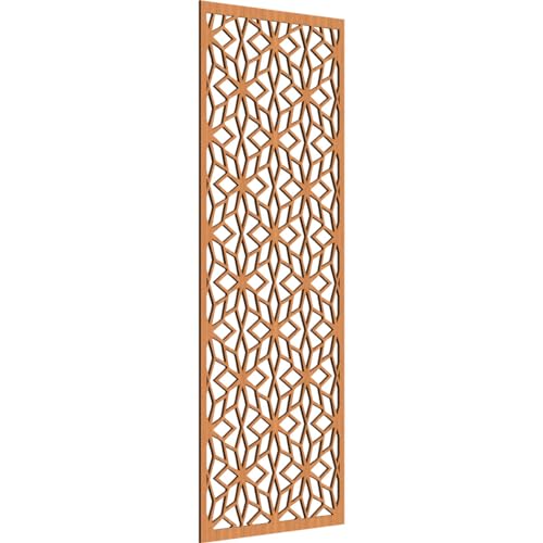 Image of Lake Decorative Pierced Fretwork Wood Wall Panels, 23 3 /8 inchW x 59 3 /8 inchH x 1 /4 inchT, Cherry