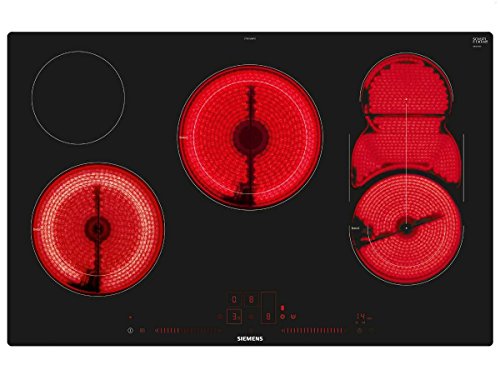 Siemens Et801Lmp1D Iq500 - Piano Cottura Elettrico, In Vetroceramica, 79,2 Cm, Timer Con Funzione Di Spegnimento