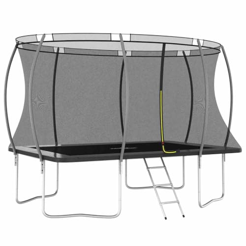 Vetnasa Cama elástica Rectangular 335x244x90 cm 150 kg Juegos y Juguetes, Estructuras para Juegos al Aire Libre, Camas elásticas Gris 79,75 KG