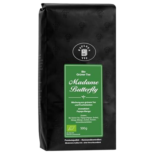 Bio Madame Butterfly 500g (45,90 Euro/kg) Paulsen Tee Grüner Tee rückstandskontrolliert & zertifiziert …