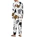 TVUGHGI Colorful Sheep Onesie Pajama for Women/Men Long Sleeve Fashion One-Piece Cosplay Parties Hooded Zip Up Homewears XL