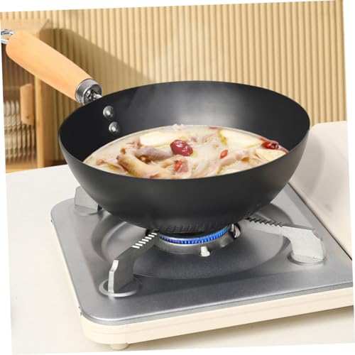 Wok pequeño antiadherente Cabilock hierro con mango ergonómico miniatura 4