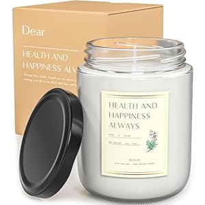 Candles Gifts for Women, BOYUJK Scented Candles Gift Set for Men, Birthday Gifts for Dad, Christmas Gifts for Men, Mum, Friend, Wife, Her, Him and Lovers with Blessing Tags (260g, Everyone Gifts)