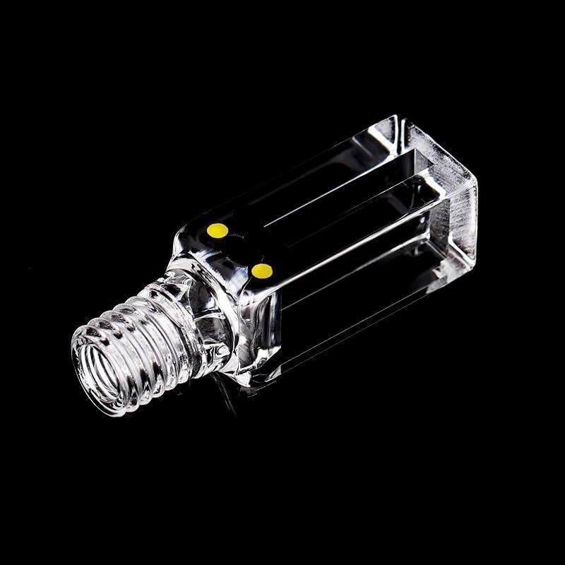 Cubeta de cuarzo con tapa de rosca, longitud de trayectoria de 10 mm, volumen de 350 ul/400 ul/600 ul, ranura de 1/2/3 mm ((02) 400 ul de ranura de 2 mm