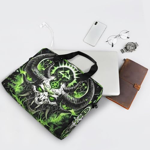 Bolso maletín para laptop Dragon Head Skull 13-15.6 pulg miniatura 7