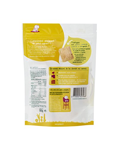 Biscuits Bébé Dès A La Banane Sans Sucres Ajoutés Bio Les Carrés Good Gout Le Sachet De 50g - vue 8