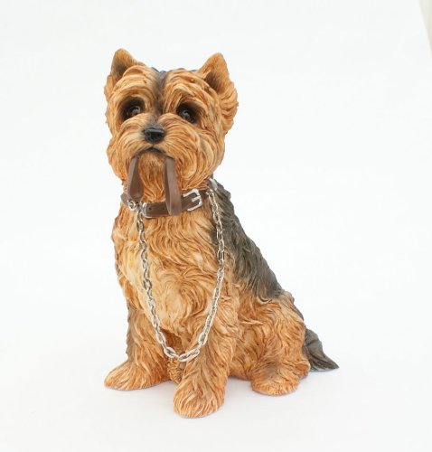 The Leonardo Collection LP08282 Sitting Yorkshire Terrier Walkies Dog Studies, Multicolord