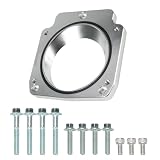 551513 LS Throttle Body Adapter 92mm Compatible for LS1 3 Bolt Intake Manifold to LS3 4 Bolt Throttle Body DBC LM7 LR4 LQ4 LS6 L59 LQ9 LM4 L33 LSX 4.8L 5.3L 5.7L 6.0L Billet