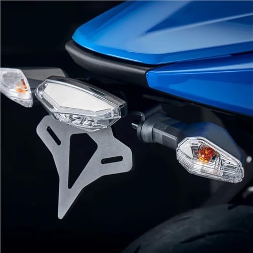 Support de plaque d'immatriculation moto GSX8S à feux intégrés