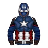 JSJCHENG Kids Boys Full Zip Up Costume Hooded Sweatshirt 3D Printed Comics Cosplay Costume Hoodie...