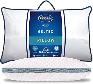 Silentnight Geltex Support Pillow  Luxury Firm Support Pillow Responsive Pressure Relief for Neck and Shoulder Pain  Ideal for Stomach, Back and Side Sleepers
