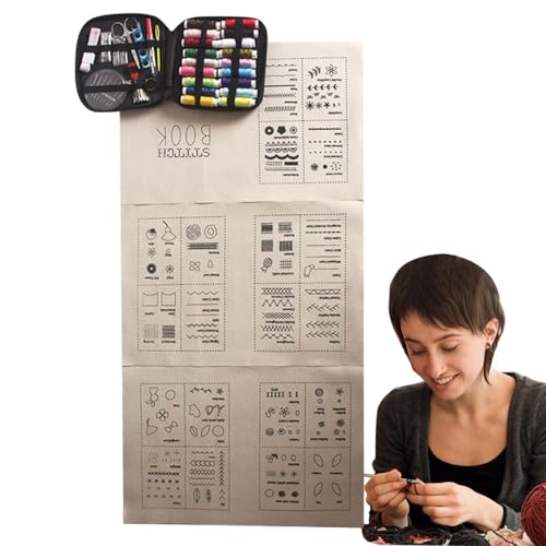 Libro de bordado,Guía Completa Para Coser Y Bordar - Libro Paso A Paso Para Proyectos Entusiastas Pegatinas Enseñanza Ropa Reparación Manualidades