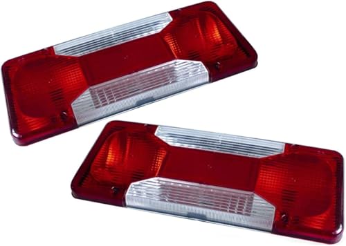 042555131 / 042555132 Generisch 2 x lenti per fanale posteriore, vetro di ricambio per fanale posteriore Compatibile con Fiat Ducato, Peugeot Boxer, Iveco Daily (2006-2011) 042555131 042555132 Sinistra + Destra