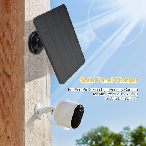 Panel solar de 10W para Arlo Pro 4 Ultra 2 con soporte ajustable 8