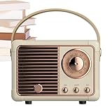 Esthétique vintage intemporelle : doté d'un haut-parleur rétro qui fusionne l'attrait du vieux monde avec la fonctionnalité contemporaine, ce produit devient un ajout polyvalent aux espaces de vie, améliorant la décoration tout en offrant des expériences audio immersives aux utilisateurs