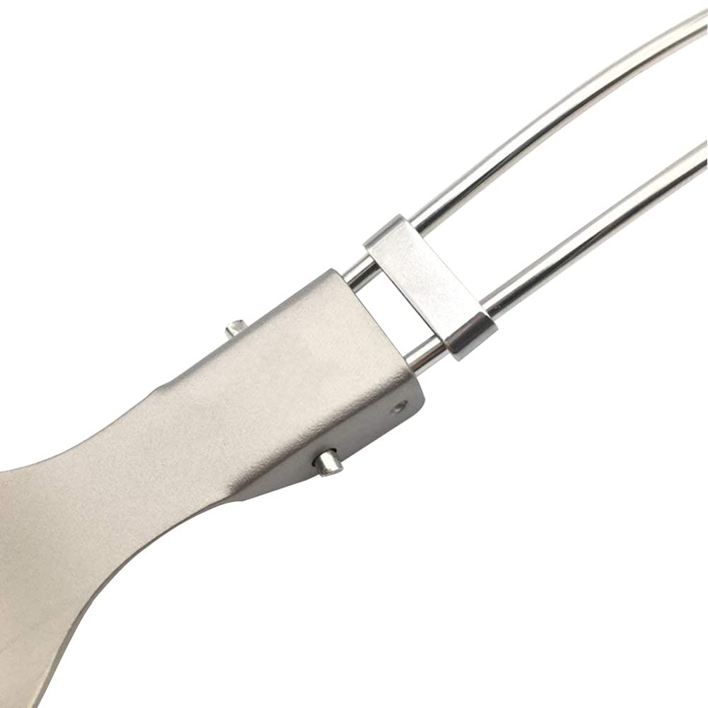 Backpacking Spork Opvouwbare vork van titanium, compact reisbestek, draagbaar reisbestek voor wandelen, kamperen, wandelen, herbruikbaar servies