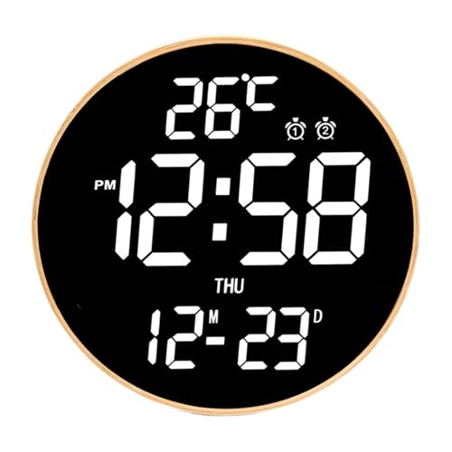 Horloge murale numérique à luminosité réglable pour éviter la fatigue visuelle