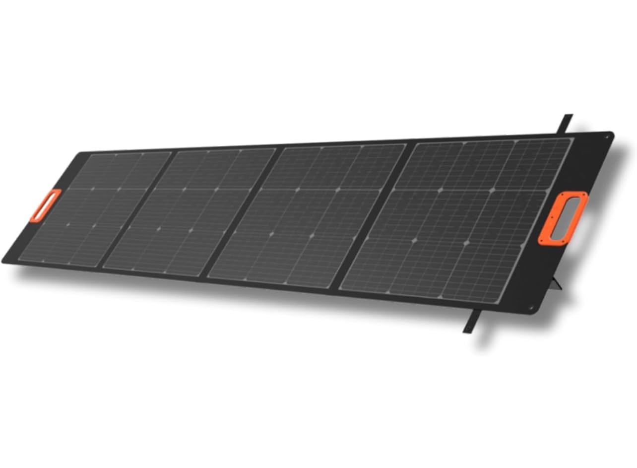 200W Portable Solar Panel, Foldable with Carry Handle, Multiple DC Connectors Included, for Outdoor Camping