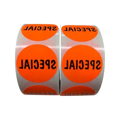 for 1000 Round Point of Sale Special Labels 1.5 Bright Color Retail Stickers 10RLs