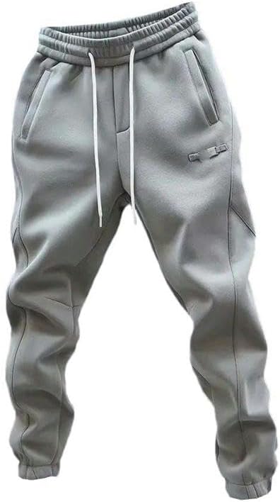 Men's Trousers Solid Color Casual Pants Stretch Outdoor Sports Pants Harem Style Versatile Trousers with Pockets