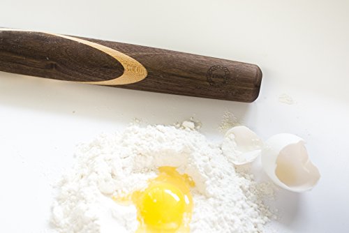 Black Walnut With Sugar Maple Celtic Knot French Style Rolling Pin: Tapered Solid Wood Design. By Top Notch Kitchenware! #TOP5
