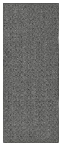 Garland Rug Town Square Cinder Gray Tan 2' x 5' Non Slip Area Rug for Living Rooms & Hallways, Stylish & Durable for High-Traffic Areas