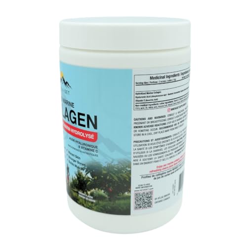 NevaSet Hydrolyzed Marine Collagen with Hyaluronic Acid & Vitamin C - Natural Cherry Flavor - 350g (70 Scoops) - Delicious Collagen Powder Easily Mixes in Any Drink for Joint, Skin, Hair, Nail & Bone Support - Image 3