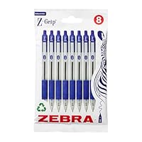 Zebra Pen Z-Grip - Penne A Sfera Retrattile, Pennino Da 1,0 Mm - Foto 9