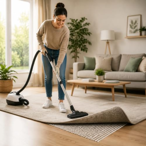 Foto von Alaskaprint Antirutschmatte Rutschschutz für Teppiche Teppich Teppichunterlage Teppichstop Gleitschutz Rutschfester Teppichunterleger Teppichstopper Anti Rutsch 180 x 290CM