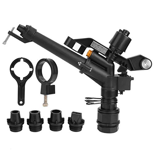 ANKROYU Arroseur d'irrigation, filetage femelle DN25 de 1,5 po à 1 po, arroseur de jardin à bras oscillant, arroseur à bras oscillant rotatif réglable à 360 degrés