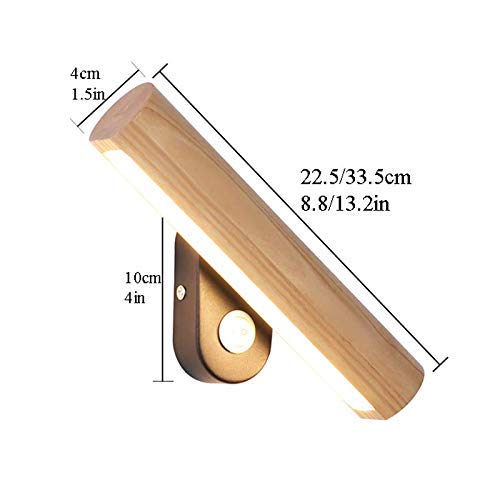 Lámpara de pared LED ajustable de 22cm en color blanco con interruptor integrado 8