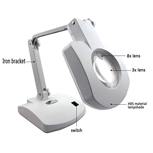 Loupe lampe de bureau portable LED examen bijoux et sculpture - 3