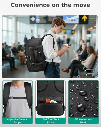 Vancropak Travel Backpack with Shoe Compartment