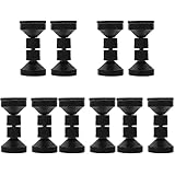 Cabilock 5 Sätze Werkzeuge Ersatz-Anti-Anti-Schränke Teleskopstopper von Kopfteilen Heimrahmen Gewindestütze Schwarze Teile Wandzubehör Anti-Shake-Halter Möbelfixierer