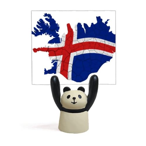 Support de carte de l'Islande porte-photo souvenir drapeau islandais