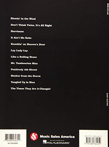 Bob Dylan - Easy Guitar Songbook with Notes and Tablature | 12 Iconic Folk Rock Songs Sheet Music for Beginners | Acoustic Guitar TAB Arrangements for Practice and Performance | Classic Hits - Image 2