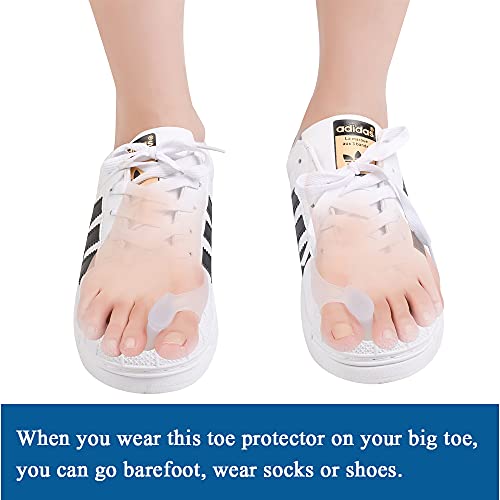 Hoogoo Silicone Bunion Corrector Shield For Big Toe 10Pcs Hammer Toe Corrector Bunion Pads Gel Protector Separator Toe Spacer Spreader Toe Separator For Overlapping Toes For Feet Women And Men #TOP6