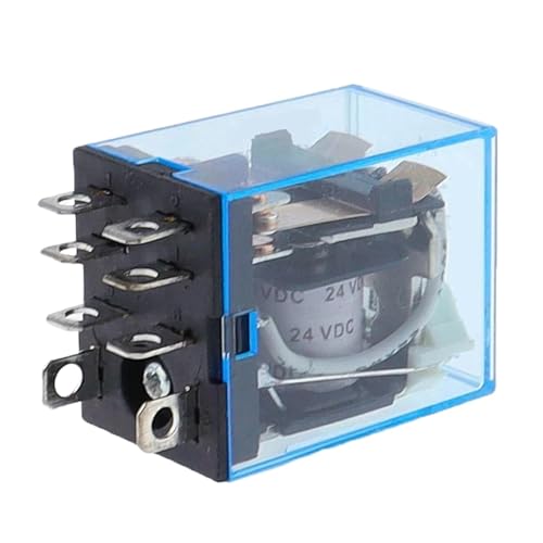 Relé electromecánico LY2NJ de doble polo con lámpara piloto LED 12V DC 2