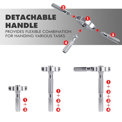 Ratschen Schraubendreher Set, 40 in 1 Magnetisch Schraubendreher Set, S2-Stahlbits, DIY-Kombinations-Biegsame Welle… – Ansicht 5