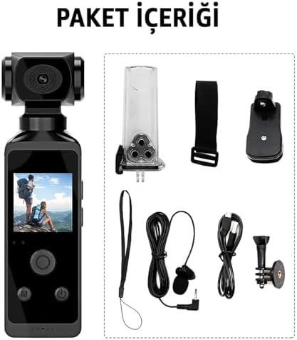 ROBEVE 4K Ultra HD Aksiyon Kamerası – 270° Geniş Açı - Döner Klips - Su Geçirmez Kılıf - WiFi Kamera - Dahili Mikrofon - Dahili Hoparlör - MİCRO SD Desteği - Görsel 5